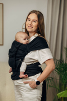 Nosidło hybrydowe LennyLamb - Jodełka Czarny Heban