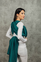 Basic Line Baby Sling Lenny Lamb - Little Herringbone Emerald