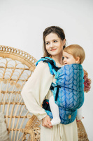 Baby carrier LennyLamb LennyGo - Tanglet - Blue Reed