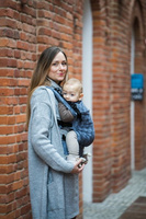 Baby carrier Kavka Multi-age steel shade