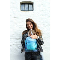 Ring Sling Yaro Elvish Aqua Grad Linen Tussah