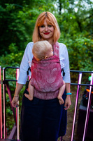 Nosidełko Qusy - Sand Stories Polka Tencel