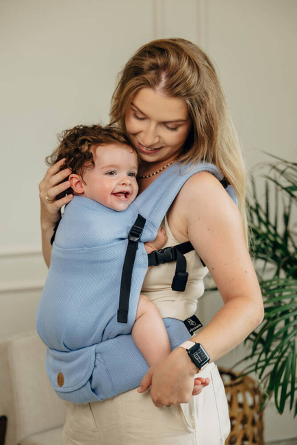 LennyLamb baby carrier - LennyLight - Little Herringbone Skylight