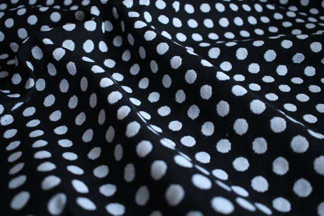 Woven Wrap Yaro Slings - Polka Dot Contra Black White