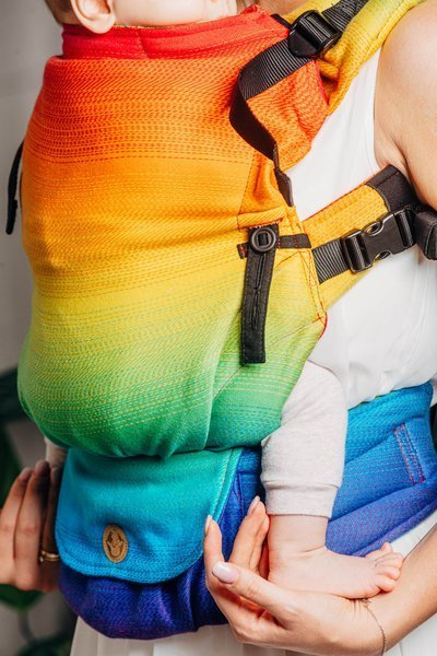 Lenny Lamb Baby carrier: LennyUpGrade Rainbow Baby