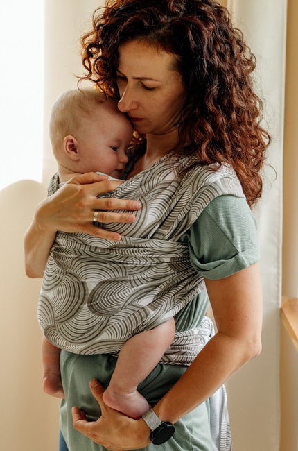 Elastic Baby Wrap - Beige-Brown (5 m.)