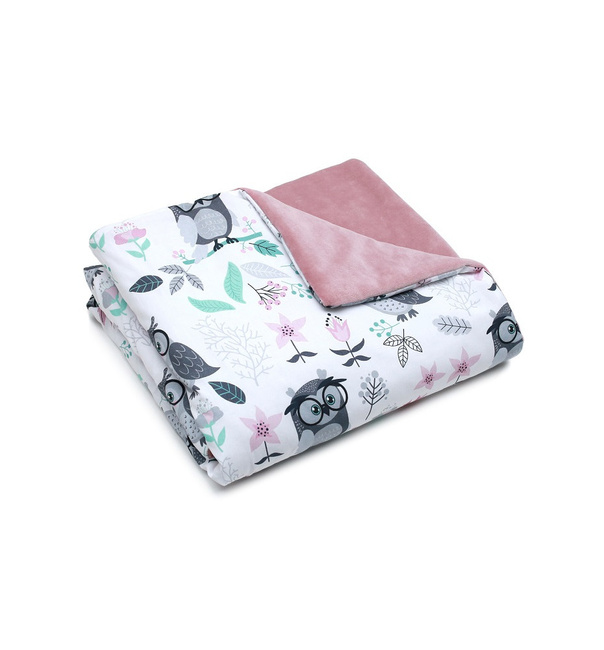 Minky Fleece Blanket (Wise Owls) 80x100 cm