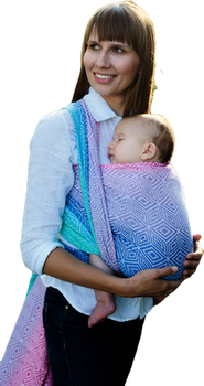 Woven wrap Little Frog Aurora Cube