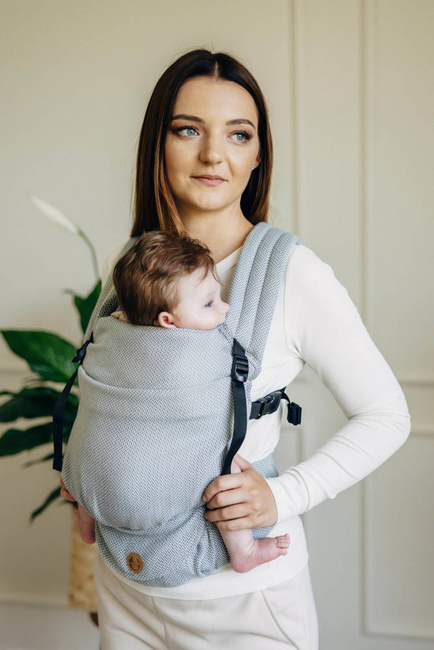 LennyLamb baby carrier - LennyLight - Little Herringbone Grey