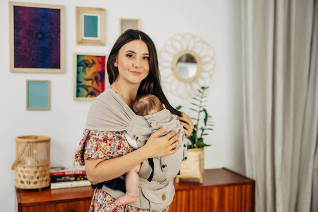 Nosidło hybrydowe LennyLamb - Peanut Butter