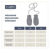 Zaffiro - Children's Mittens - Grey Premium Wool 5 months - 2 years