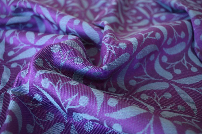 Woven Wrap Yaro Slings - Retro Berry Purple Mint Tencel