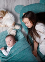 Kinder Hop Dream Catcher Sleeping Bag 6in1 - Leaves Ocean Green 80x45 cm