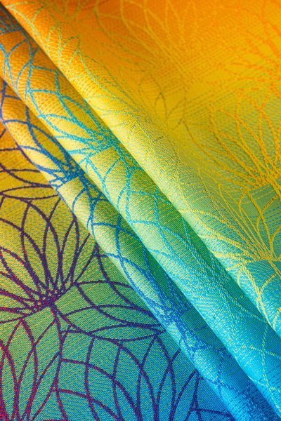 Chusta tkana LennyLamb - Lotos Tęczowy