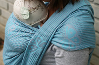 Chusta tkana Sensimo Slings - Happy Butterfly Turkisa