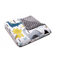 Minky Fleece Blanket (Dinosaurs) 80x100 cm