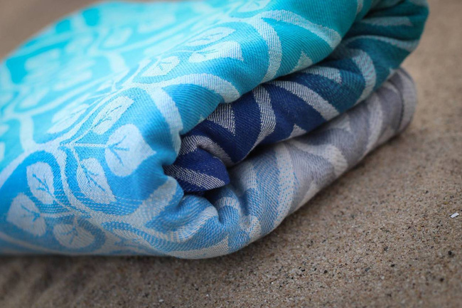 Woven wrap Yaro Slings - La Vita Aqua Grad Natural Kapok