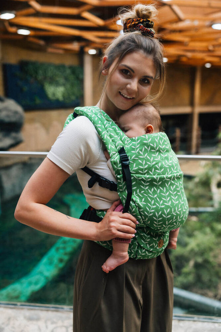 LennyLamb baby carrier LennyLight - ENCHANTED NOOK - EVERGREEN