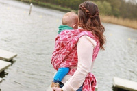 Chusta kółkowa/Ring Sling Yaro Slings La Fleur Fuchsia Flame