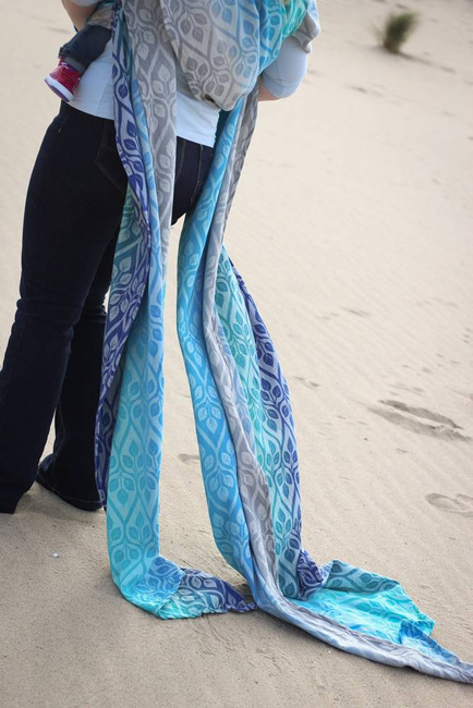 Woven wrap Yaro Slings - La Vita Aqua Grad Natural Kapok