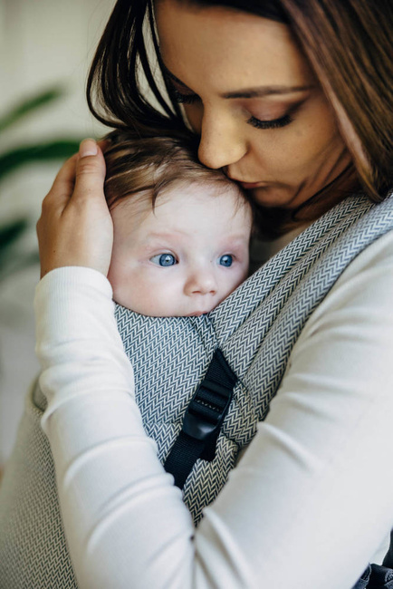 LennyLamb baby carrier - LennyLight - Little Herringbone Grey