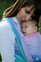 Chusta tkana Little Frog Aurora Cube