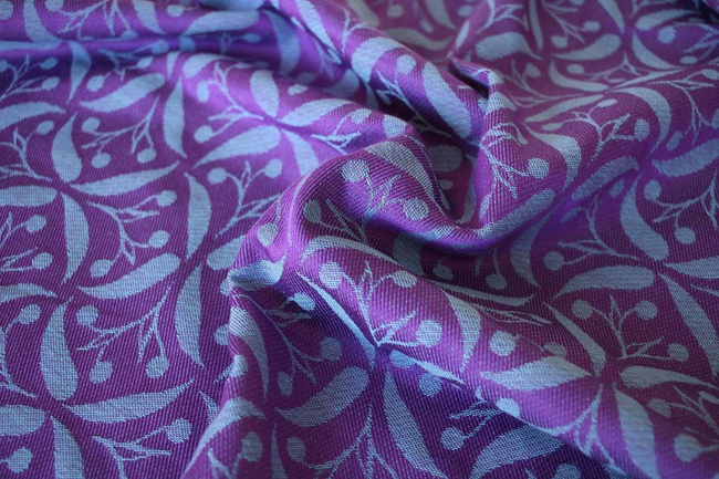 Woven Wrap Yaro Slings - Retro Berry Purple Mint Tencel