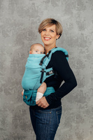 LennyLamb Baby carrier: LennyUpGrade: Litte Herringbone Ombre Green