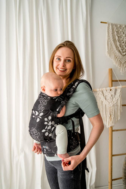 Baby carrier Kavka Multi-age: Black Eucalyptus Bamboo