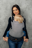 LennyLamb Baby carrier: LennyUpGrade: Litte Herringbone Ombre Grey