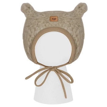 Zaffiro - Czapeczka Violet 100% wełna - Baranek M (6-12m) Brown