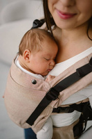 Baby carrier Kavka Multi-age Magnetic: Hazelnut Herringbone(Cotton/Linen/Viscoze)