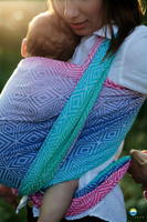 Chusta tkana Little Frog Aurora Cube