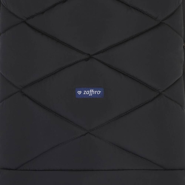 Zaffiro GrowUP 4.0 Stroller Sleeping Bag with Bag - Graphite Plush + Black