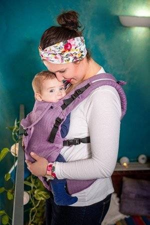 EverySlings Baby carrier:  MiMi 2.0. - Spike Lilac (60% cotton, 40% linen)