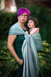 Chusta tkana EverySlings Sweetheart Green Bizzare